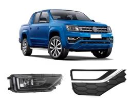 Grade e Milha Com Friso Cromado Amarok 2017 a 2023 Direito