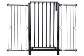 Grade e portão para cachorro bebê pet, vãos de 101cm a 105cm - Preto Grade e portão para cachorro bebê pet, vãos de 101cm a 105cm - Preto