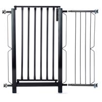 Grade e portão para cachorro bebê pet, vãos de 86cm a 90cm - Preto Grade e portão para cachorro bebê pet, vãos de 86cm a 90cm - Preto