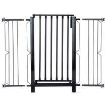 Grade e portão para cachorro bebê pet, vãos de 96cm a 100cm - Preto Grade e portão para cachorro bebê pet, vãos de 96cm a 100cm - Preto