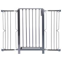 Grade e portão para cachorro bebê pet, vãos de 96cm a 100cm - Preto