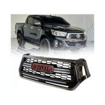 Grade Escrita Toyota Para Hilux Com Led - X-Shield