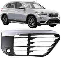 Grade Farol de Milha Bmw X1 2016-19 com Furo do Sensor -Dir