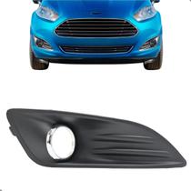 Grade Farol De Milha New Fiesta 2014 2015 2016 2017 Aro Cromado
