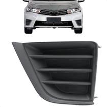 Grade Farol Milha Corolla 2015 2016 2017 Com Furo Preto