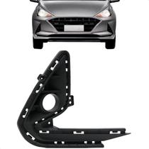 Grade Farol Milha Hb20 Hatch Sedan 2021 2022 Preta Com Furo