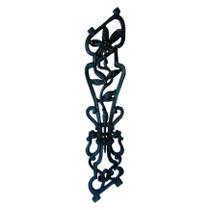 Grade Ferro Fundido Flor de Lírio Escada Pra Varanda 84x18cm