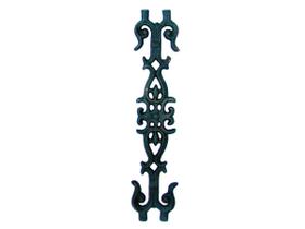 Grade Ferro Fundido Flor de Liz Mini Varanda Sacada 58x13cm