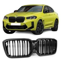 Grade Frontal BMW X3 X4 G01 G02 Black Piano Dupla M Power M4