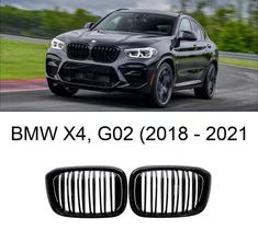 Grade Frontal BMW X4 G02 Black Piano Dupla M Power estilo M3