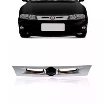 Grade Frontal Fiat Marea Brava 1997 Á 2004 Preta Com Interno Cromado