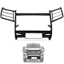 Grade Frontal Hilux 2016 a 2024 Com Base De Guincho Aço Carbono