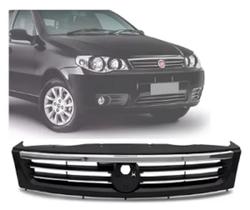 Grade Frontal Palio Fire Economy 2014 15 16 2017 Friso Cromado e Preta