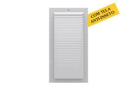 Grade Grelha De Ventilação 18x34cm Com Tela Anti Insetos - Ventokit