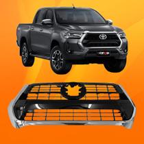 Grade Hilux Black Piano Moldura Cromada 2021