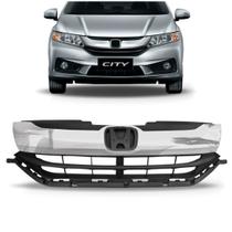 Grade Honda City 2015 2016 2017 Com Friso Cromado Nova
