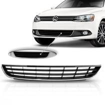 Grade Inferior Central Jetta 2011 A 2014 Com Friso Cromado Grade Inferior Central Jetta 2011 A 2014 Com Friso Cromado