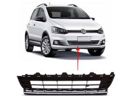 Grade Inferior Central Para Choque Fox 2015 2016 2017 Friso Cromado IMPORTADO Plástico Resistente