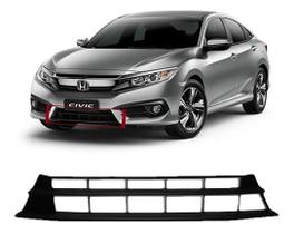 Grade Inferior Central Preta Honda Civic G10 2017 2018 2019