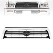 Grade KUAFU Toyota 4Runner 96-98 Cromada ABS Prata e Preto Grade KUAFU Toyota 4Runner 96-98 Cromada ABS Prata e Preto