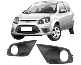 Grade Lateral Parachoque Ka 2012 A 2014 Com Furo Para Milha