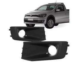 Grade Lateral Parachoque Saveiro 2013 A 2016 Com Furo Milha