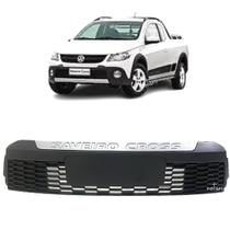 Grade letreiro Saveiro Cross G5 2010 a 2013 Prata