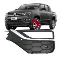 Grade Milha Cromado c/Furo Sensor Amarok 2017 a2023 Esquerdo