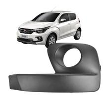 Grade Milha Parachoque Dianteiro Mobi 2016 até 2020 Preto Texturizado Esquerdo Com Furo