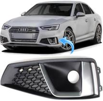 Grade Moldura do Parachoque Audi A4 B9 2.0 Tfsi S-line de 2018 e 2019 - Esquerdo Grade Moldura do Parachoque Audi A4 B9 2.0 Tfsi S-line de 2018 e 2019 - Esquerdo