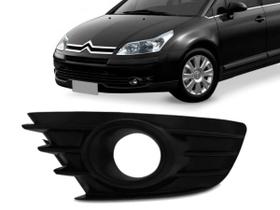 Grade Moldura Farol Milha C4 2008 2009 2010 2011 2012 ESQUERDO MOTORISTA RETOV PLASTICO PRETO