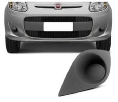 Grade Moldura Farol Milha Palio 2012 A 2018 Sem Furo Cinza