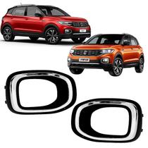 Grade Moldura Farol Milha T Cross T-cross 2018 Á 2022 F/crom
