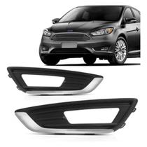 Grade Moldura Milha Focus 2015 2016 2017 C/F Friso Cromado