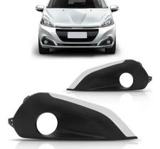Grade Moldura Milha Peugeot 208 2017 2018 Com Furo Friso Cinza Grade Moldura Milha Peugeot 208 2017 2018 Com Furo Friso Cinza