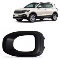 Grade Moldura Milha T-Cross 2019 a 2023 Aro Preto Esquerdo Grade Moldura Milha T-Cross 2019 a 2023 Aro Preto Esquerdo