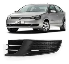 Grade Moldura Milha Vw Polo 2012 2013 2014 Sem Furo