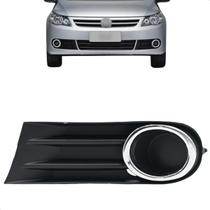 Grade Moldura Parachoque Milha Sem Furo Gol G5 2008 2009 2010 2011 2012 Aro Cromado