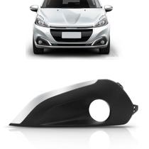 Grade Moldura Peugeot 208 Com Furo Milha 2017 2018 Cromado