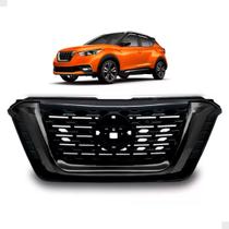 Grade nissan kicks 16/20 black piano com moldura black piano (completa)
