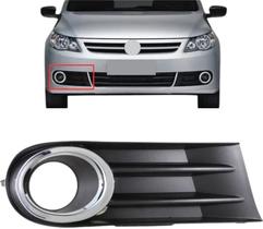 Grade Para -Choque Direita Gol G5 Aro Cromado Plástica Preta Grade Para -Choque Direita Gol G5 Aro Cromado Plástica Preta
