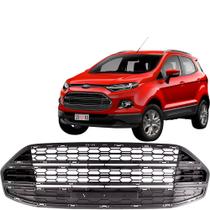 Grade para Choque Moldura Milha Compativel Ecosport 2013 a 18 Cor Preta