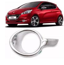 Grade Para-Choque Peugeot208 13 Á 15 Com Milha Cromado Le