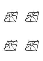 Grade para Fogão Mengfan WB31K10033 22 cm Ferro Fundido Kit com 4 Peças Grade para Fogão Mengfan WB31K10033 22 cm Ferro Fundido Kit com 4 Peças