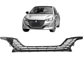 Grade Parachoque Central Inferior Peugeot 208 20 21 22 23 24 Preta