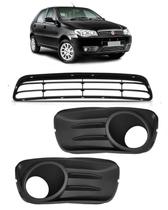 Grade Parachoque Central Milha Palio Way 2014 A 2016 Preto