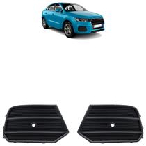 Grade Parachoque Dianteiro Q3 2016 2017 2018 2019 Preto Texturizado Furo Sensor