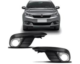 Grade Parachoque Grand Siena 2012 A 2021 Com Aro Prata Milha