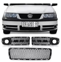 Grade Parachoque Milha Gol Saveiro G3 2005 C/Furo