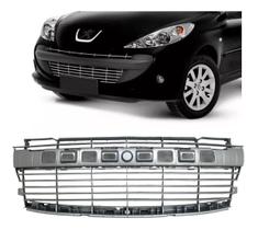 Grade peugeot 207 central 08/12 cinza